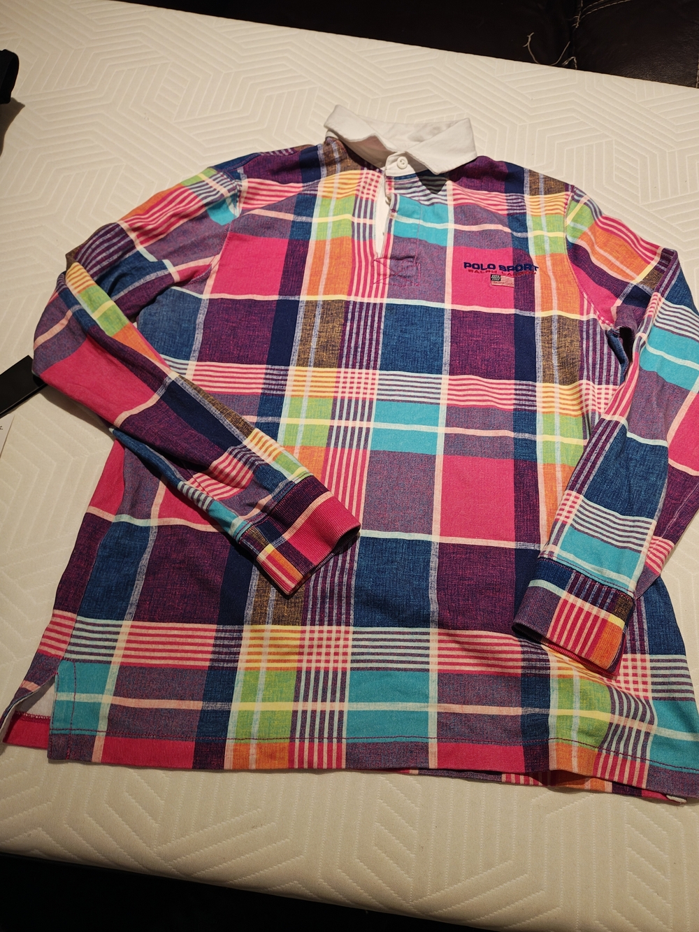 Polo by Ralph Lauren Multicolor Plaid Long-Sleeve Rugby Shirt
